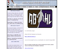 Tablet Screenshot of abhl.hockeyleaguestats.com